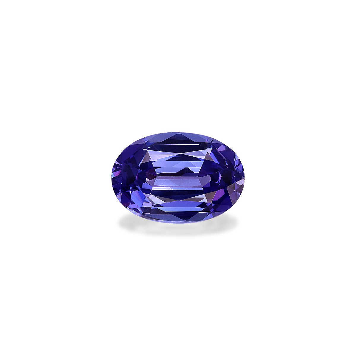 AA violet blue tanzanite, 3.38ct oval cut — main view
