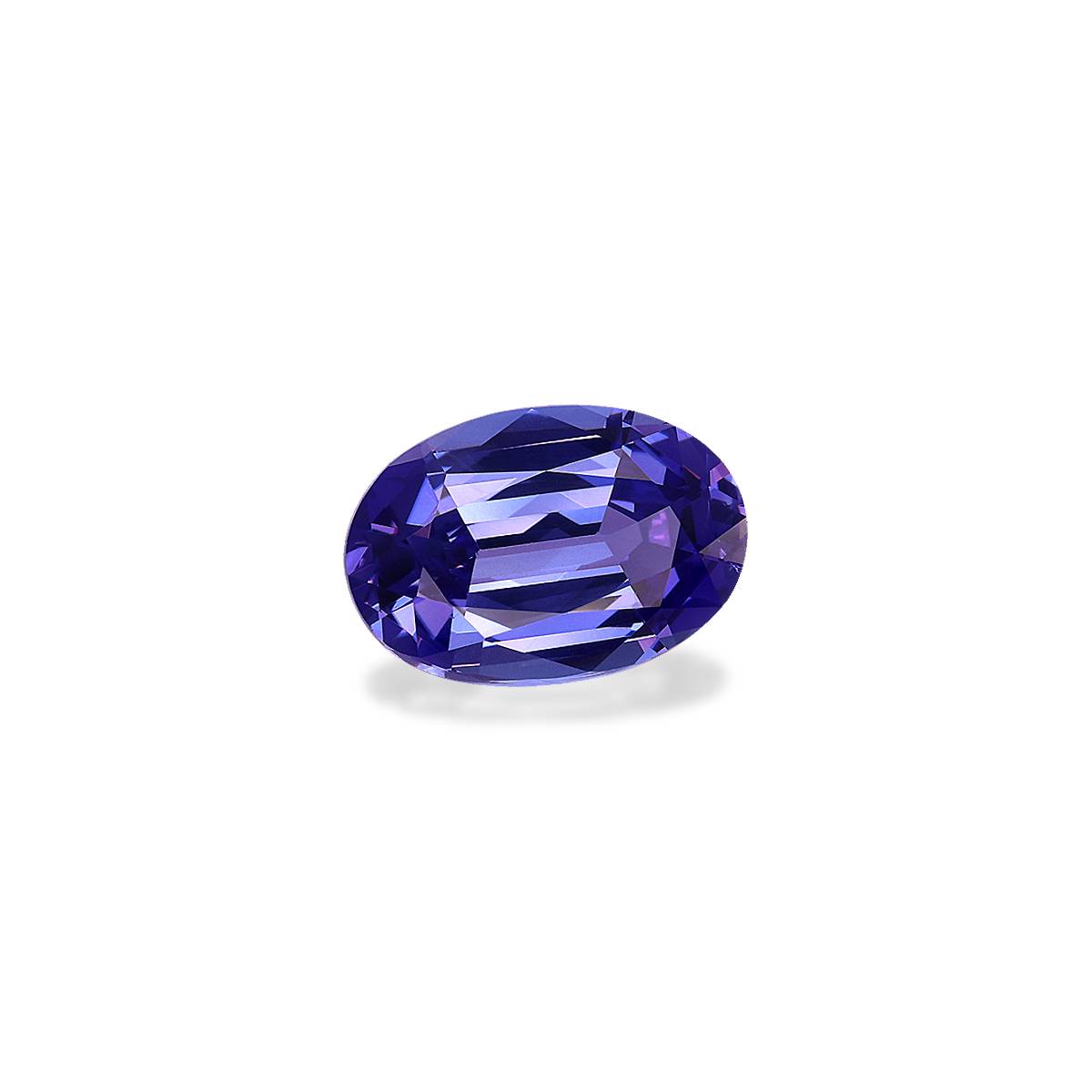 AA violet blue tanzanite, 3.38ct oval cut — view 3