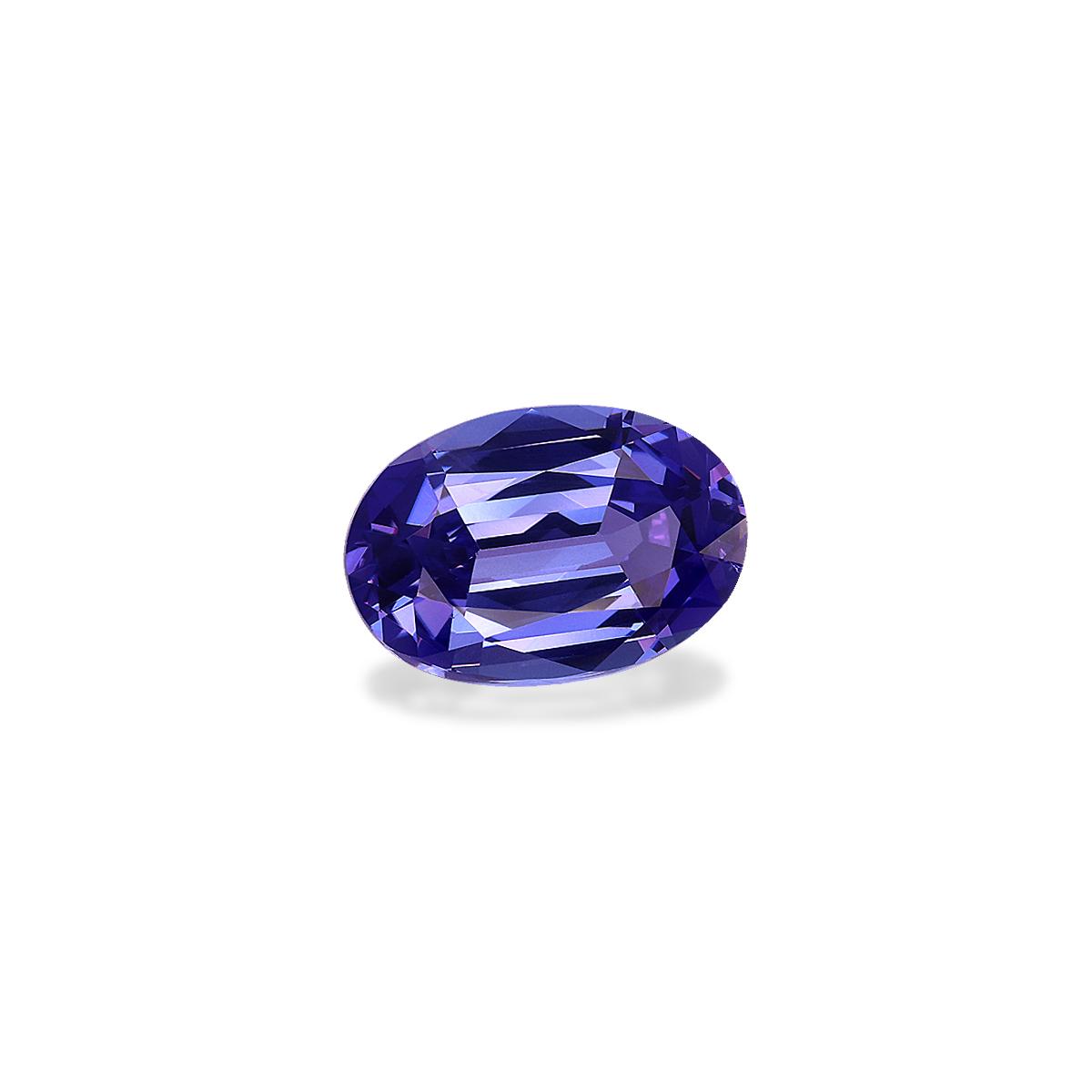 AA violet blue tanzanite, 3.38ct oval cut — view 3