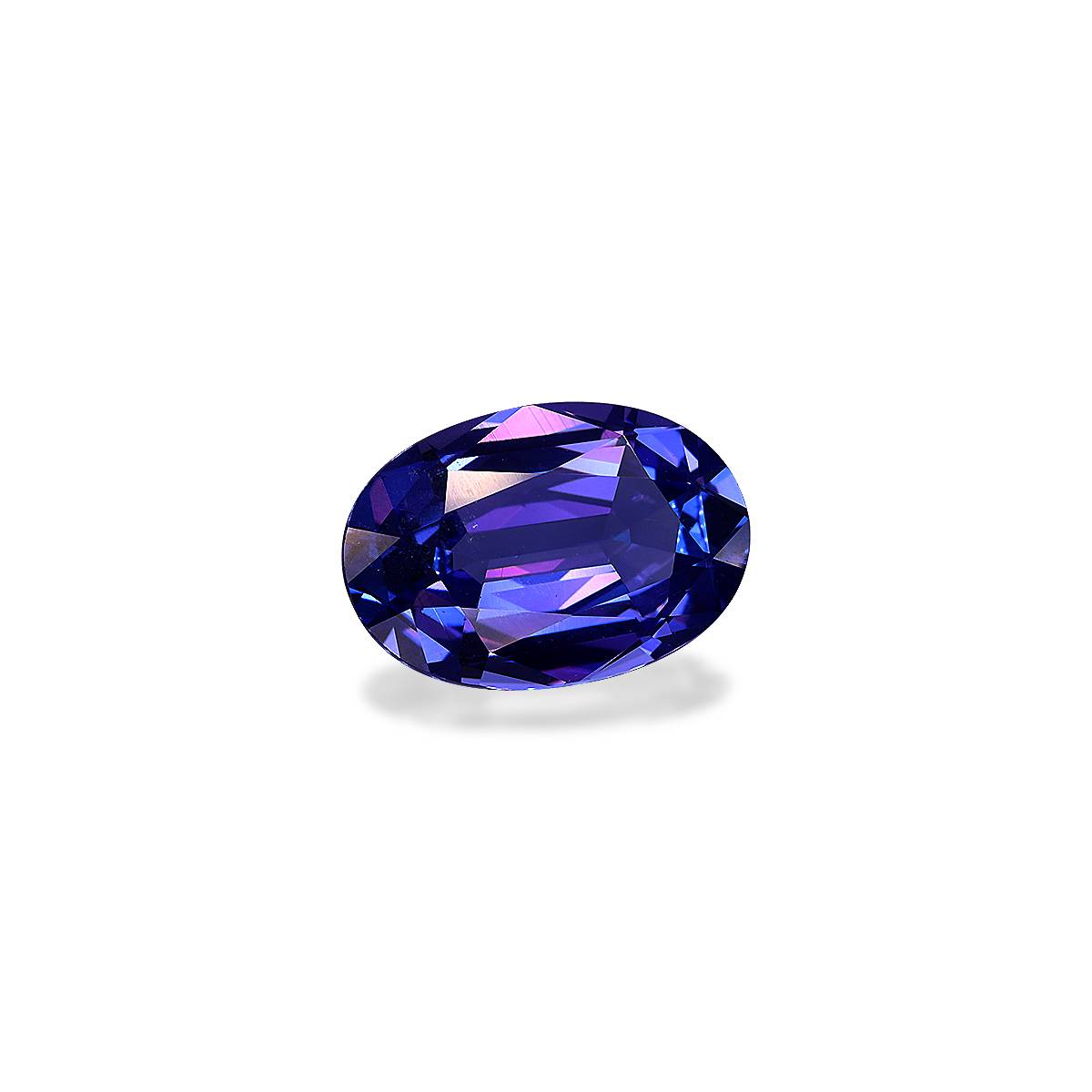 AA violet blue tanzanite, 4.26ct oval cut — view 3