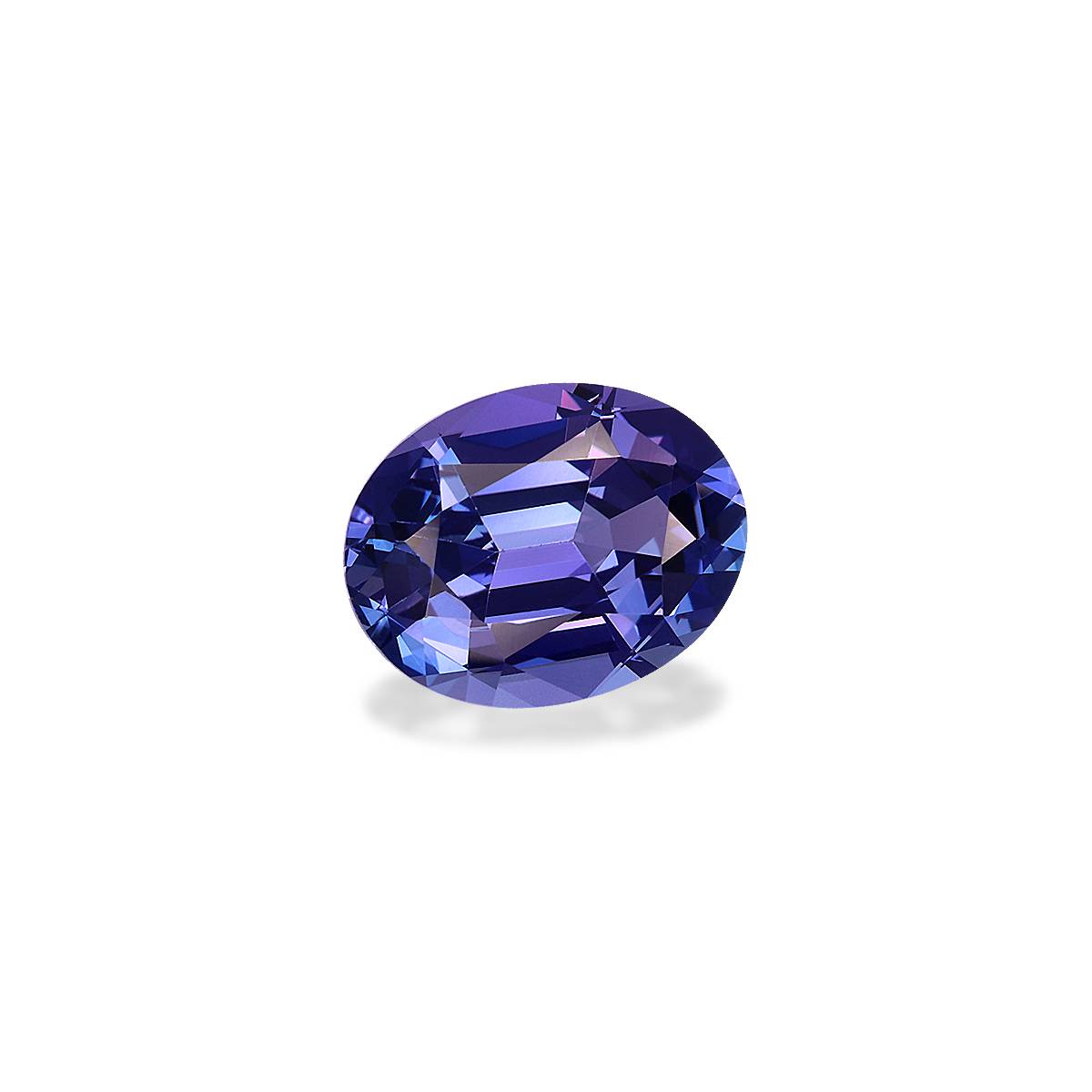 AA violet blue tanzanite, 4.11ct oval cut — view 3