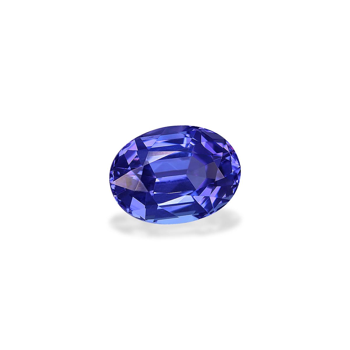 AA violet blue tanzanite, 4.45ct oval cut — view 3