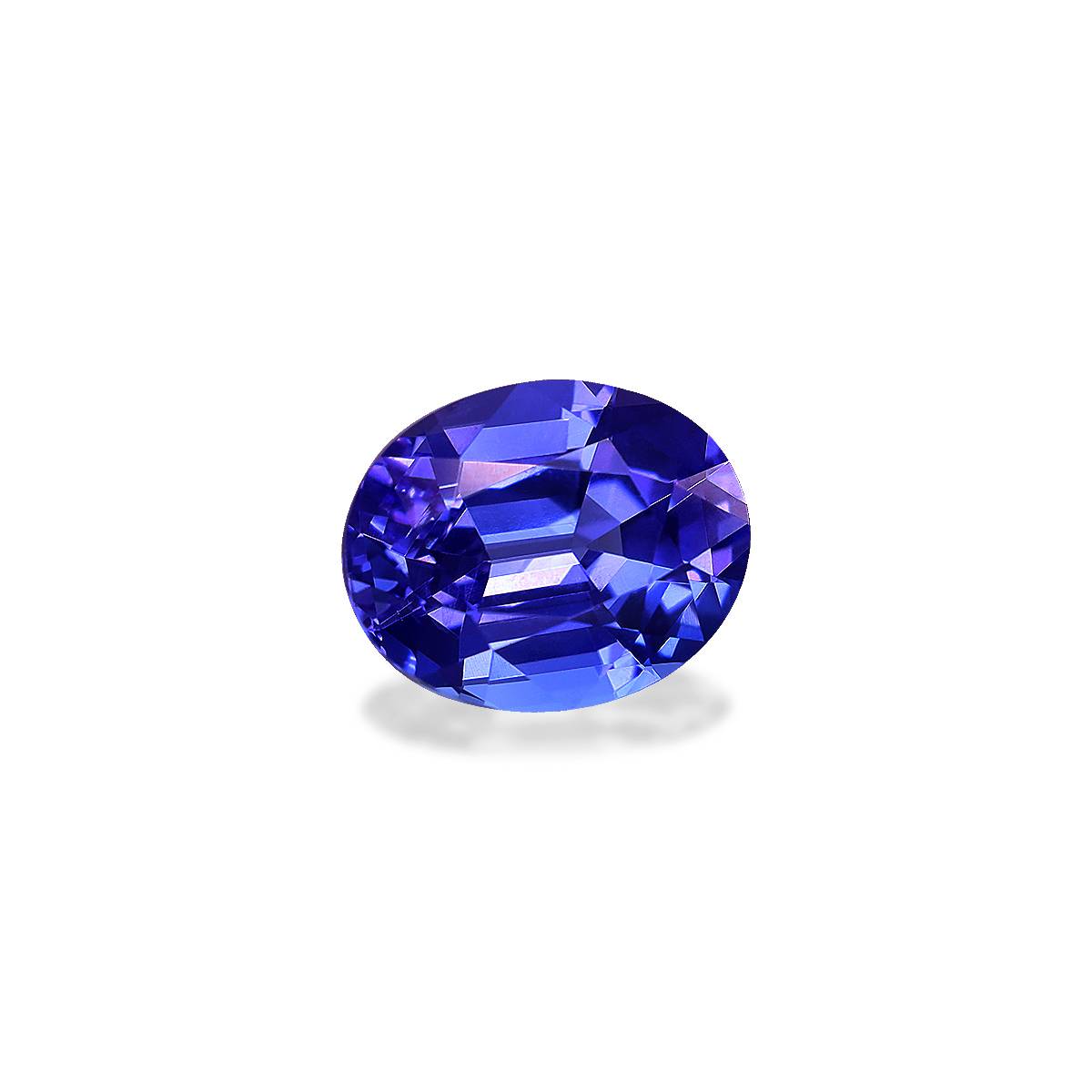AA violet blue tanzanite, 2.94ct oval cut — view 3