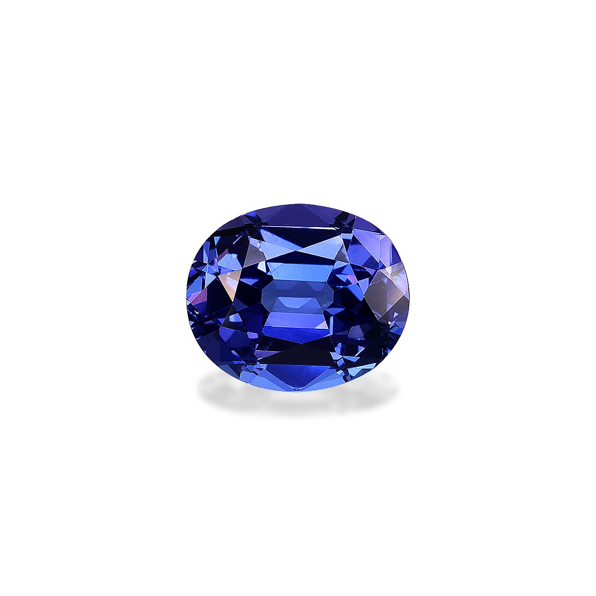 AAA+ violet blue tanzanite, 3.55ct oval cut — main view