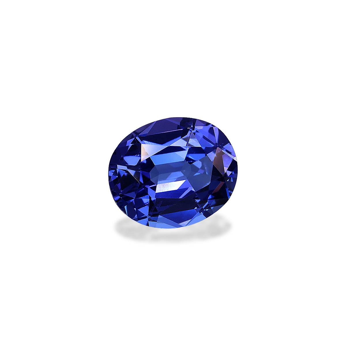 AAA+ violet blue tanzanite, 3.55ct oval cut — view 3