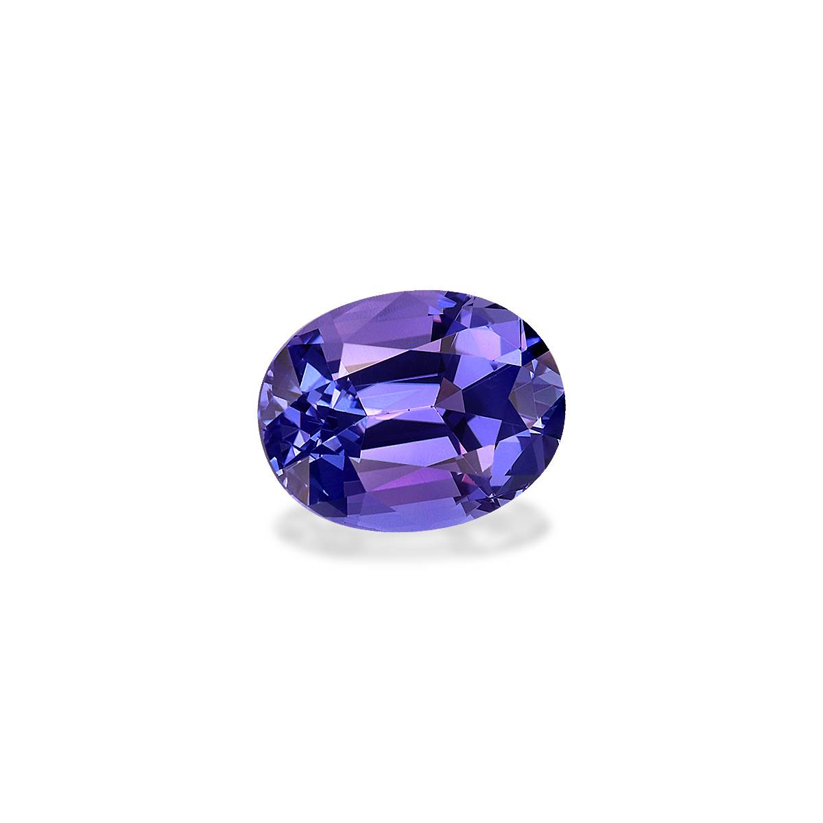 AA violet blue tanzanite, 2.39ct oval cut — view 3