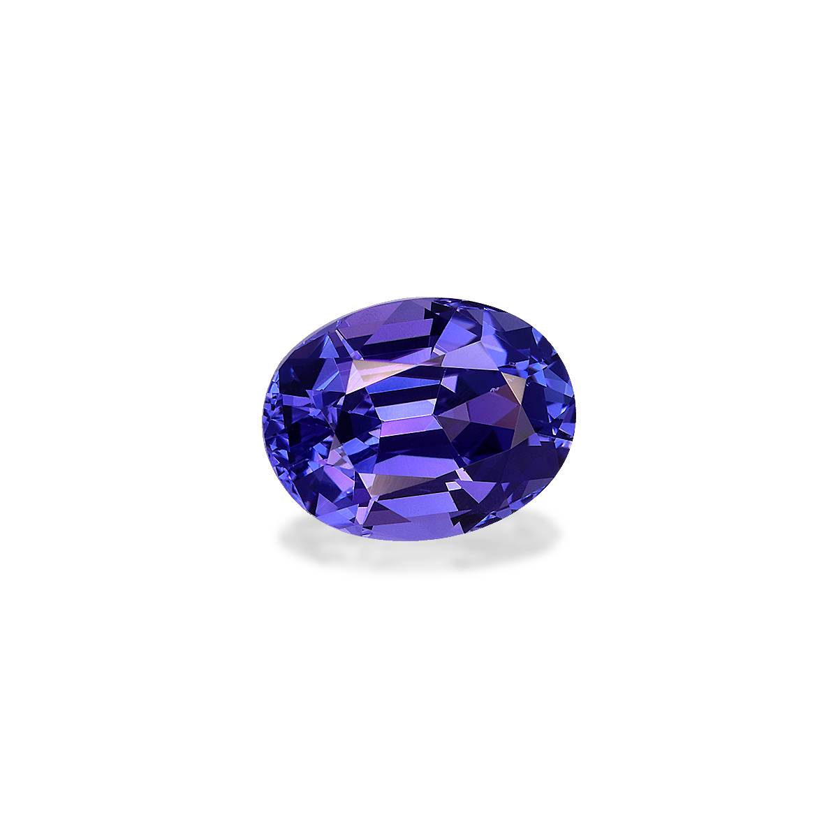 AA violet blue tanzanite, 2.63ct oval cut — view 3