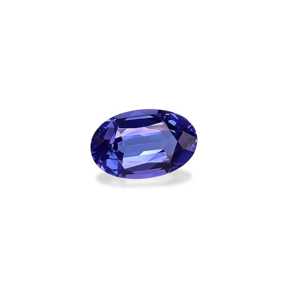 AA violet blue tanzanite, 3.45ct oval cut — view 3