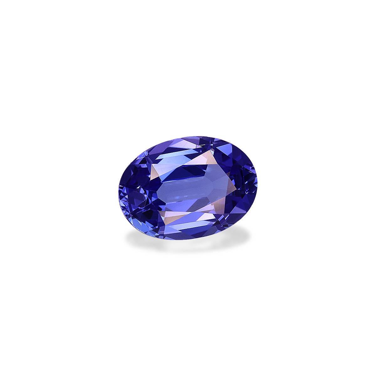 AA violet blue tanzanite, 3.25ct oval cut — view 3