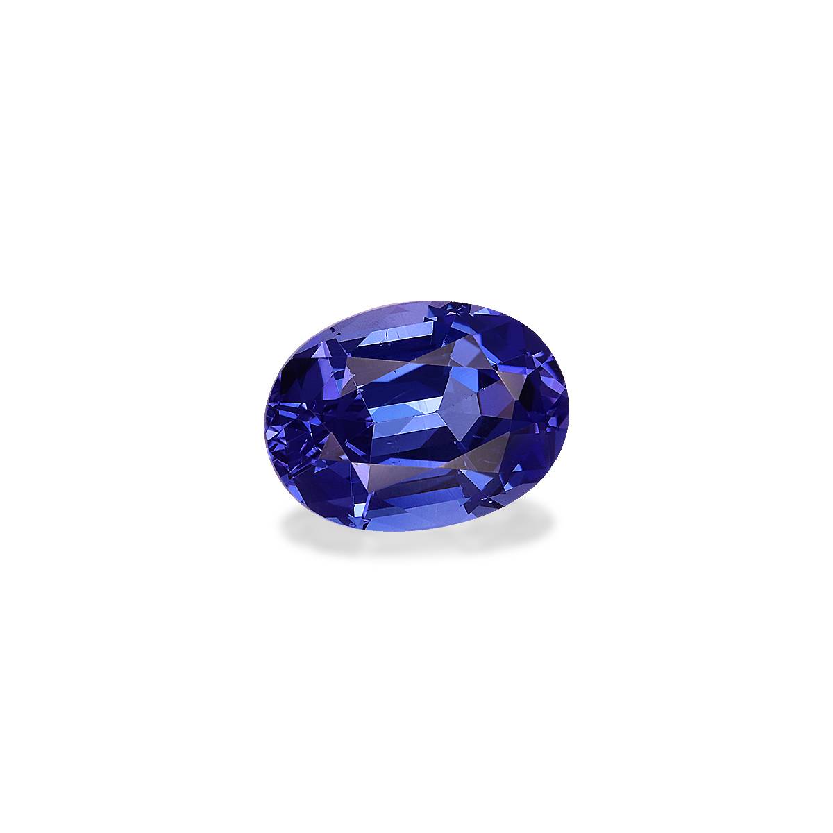 AAA+ violet blue tanzanite, 2.87ct oval cut — view 3