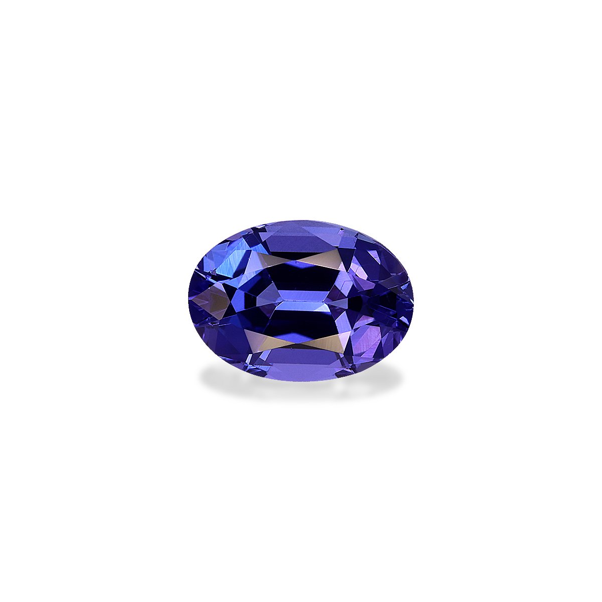 AA violet blue tanzanite, 3.02ct oval cut — main view