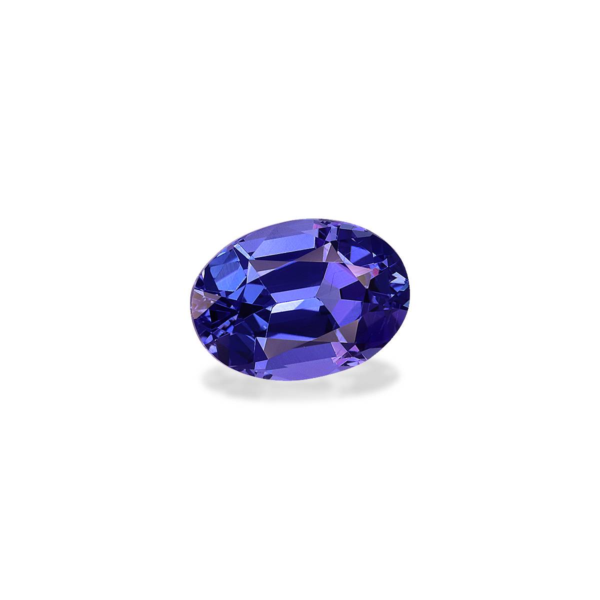 AA violet blue tanzanite, 3.02ct oval cut — view 3