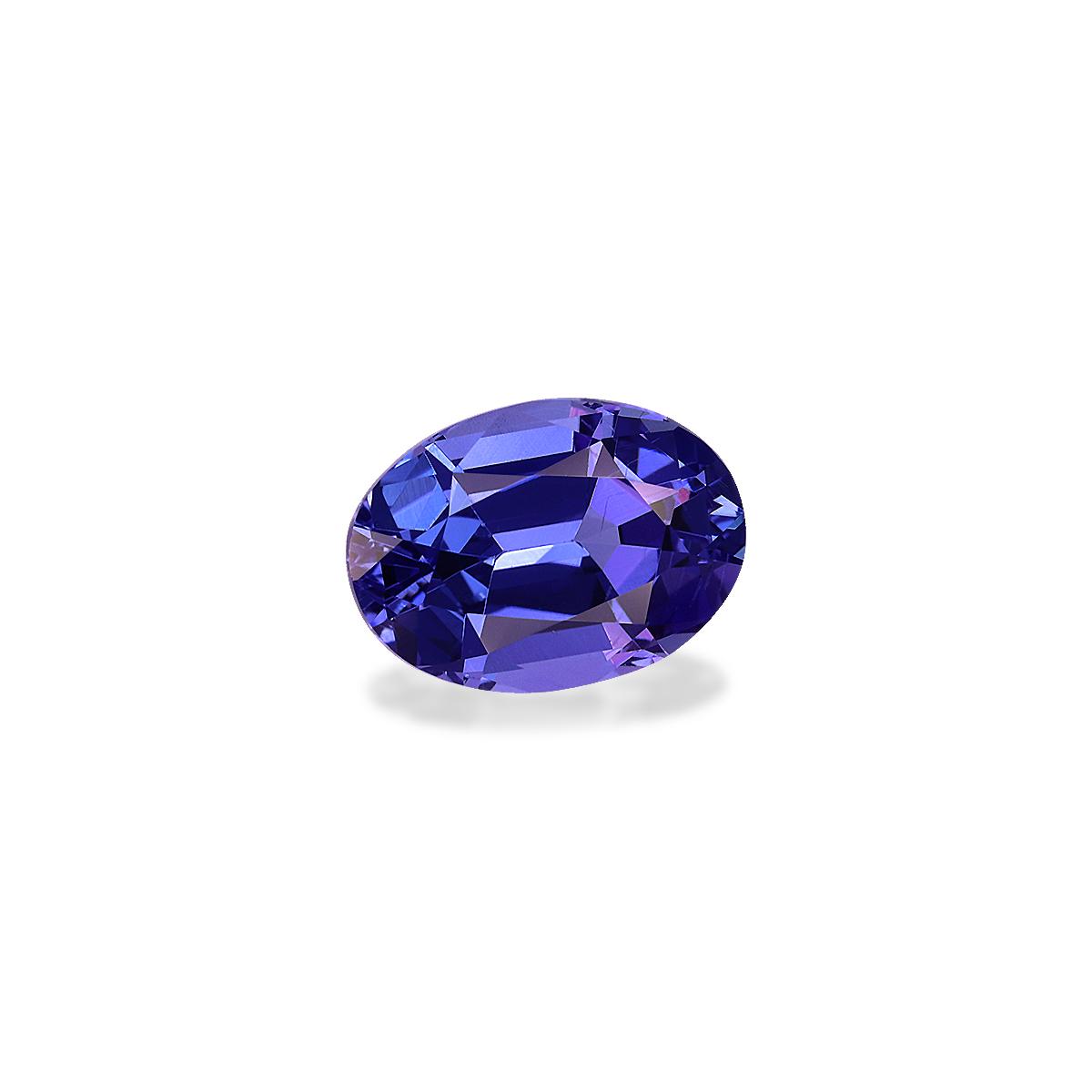 AA violet blue tanzanite, 3.02ct oval cut — view 3