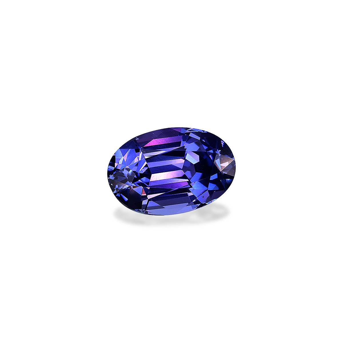 AA violet blue tanzanite, 4.41ct oval cut — view 3