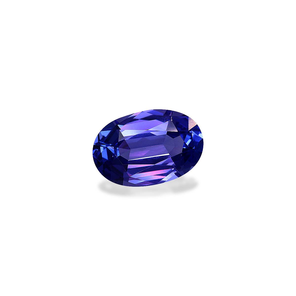 AAA+ violet blue tanzanite, 4.34ct oval cut — view 3