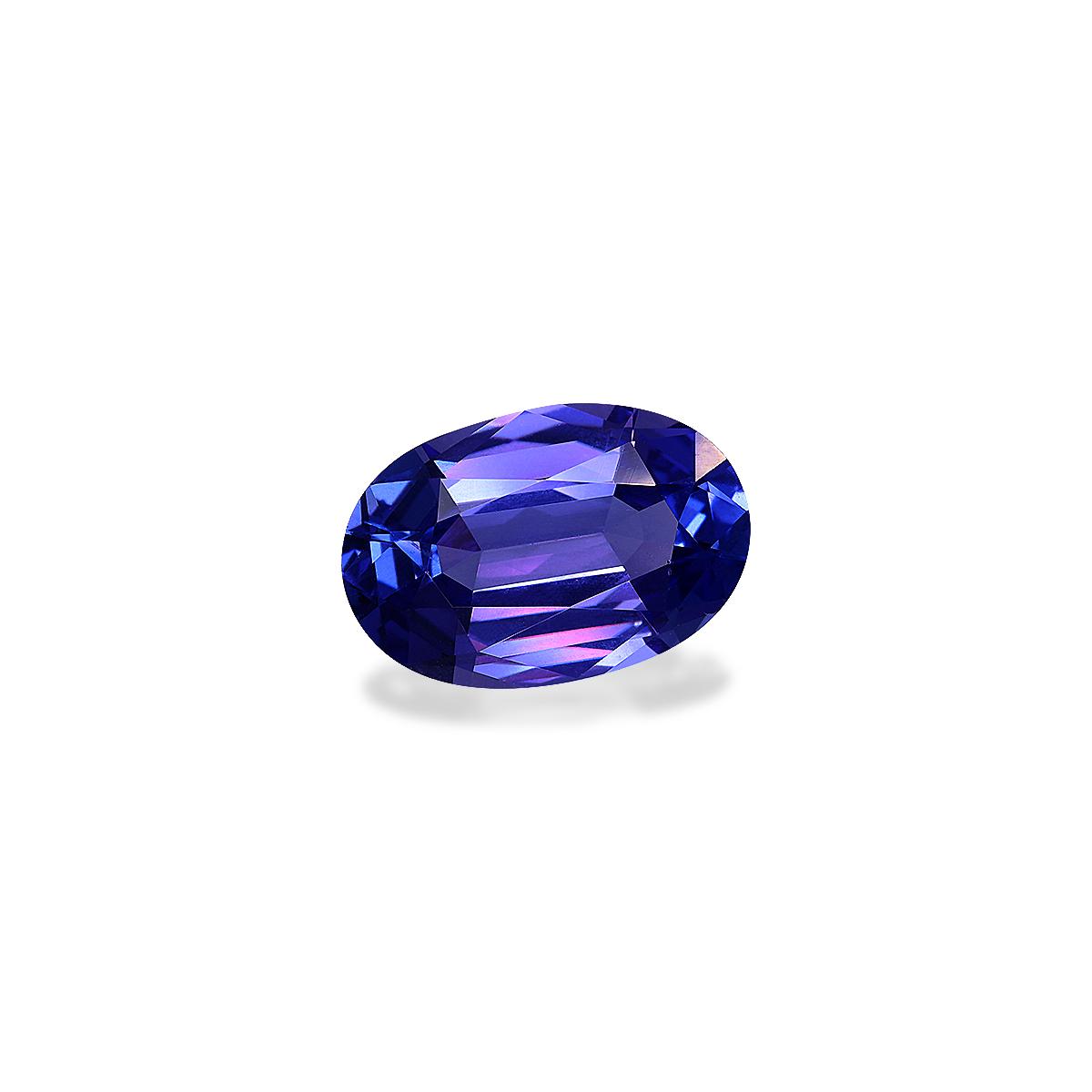 AAA+ violet blue tanzanite, 4.34ct oval cut — view 3