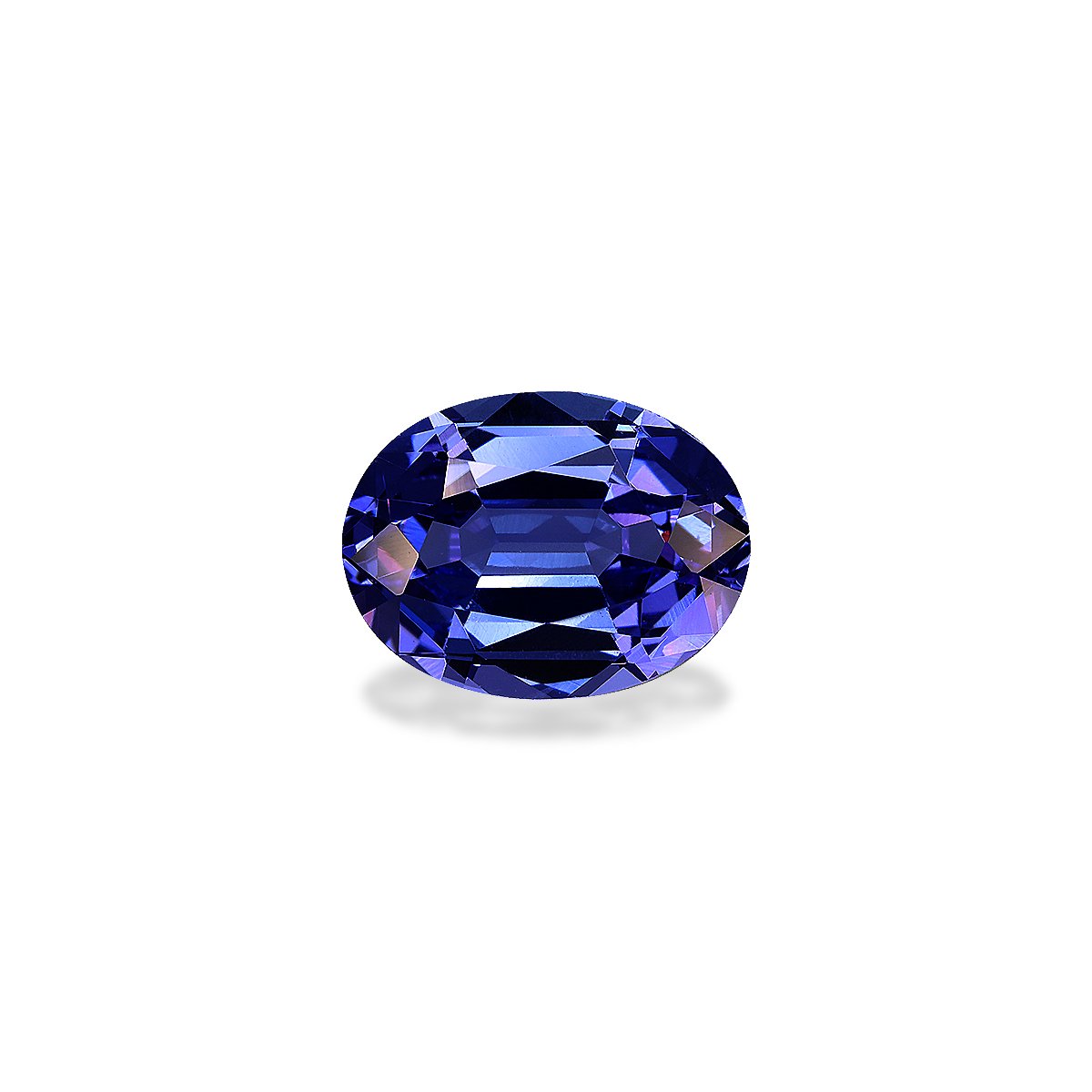 AAA+ violet blue tanzanite, 3.08ct oval cut — main view