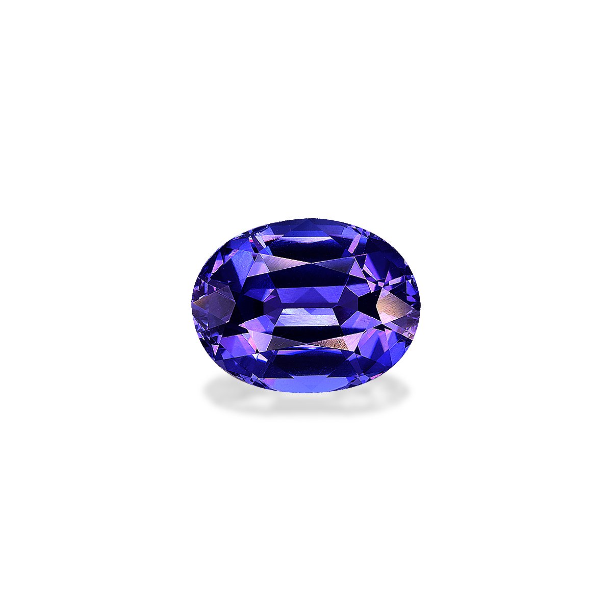 AAA+ violet blue tanzanite, 4.15ct oval cut — main view