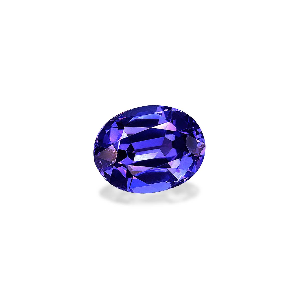 AAA+ violet blue tanzanite, 4.15ct oval cut — view 3