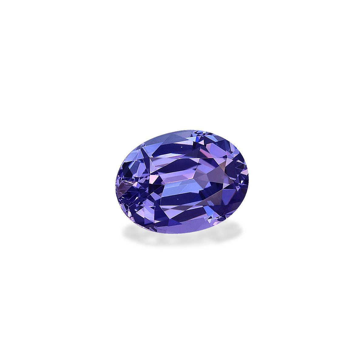 AA violet blue tanzanite, 2.17ct oval cut — view 3