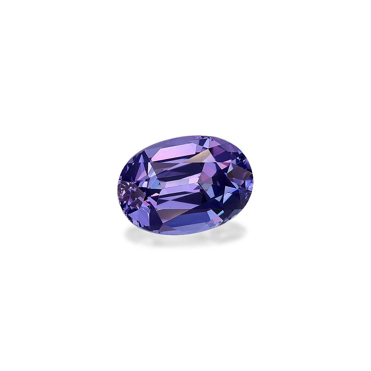 AA violet blue tanzanite, 3.44ct oval cut — view 3