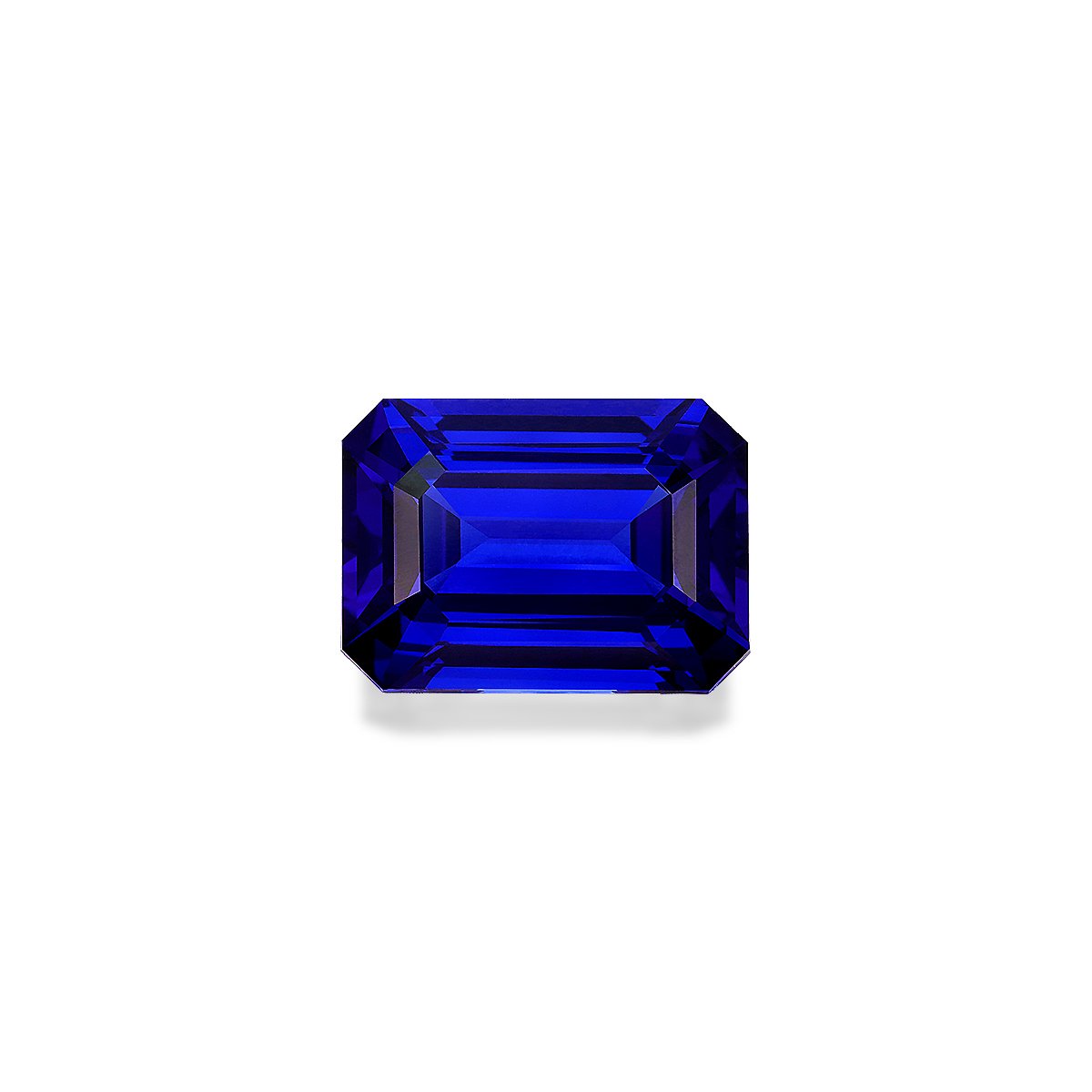 violet blue tanzanite, 24.52ct rectangular cut — main view