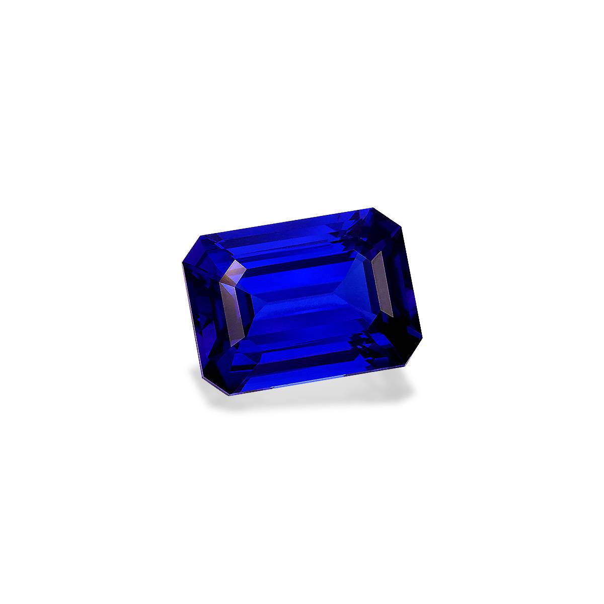 violet blue tanzanite, 24.52ct rectangular cut — view 3