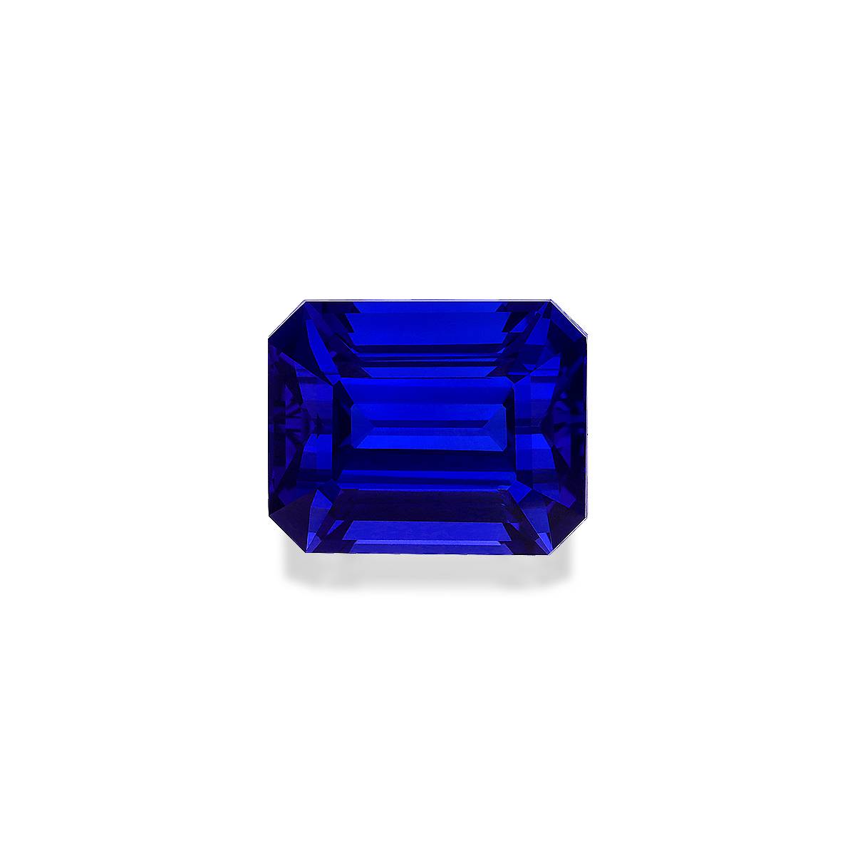 violet blue tanzanite, 24.57ct rectangular cut — main view