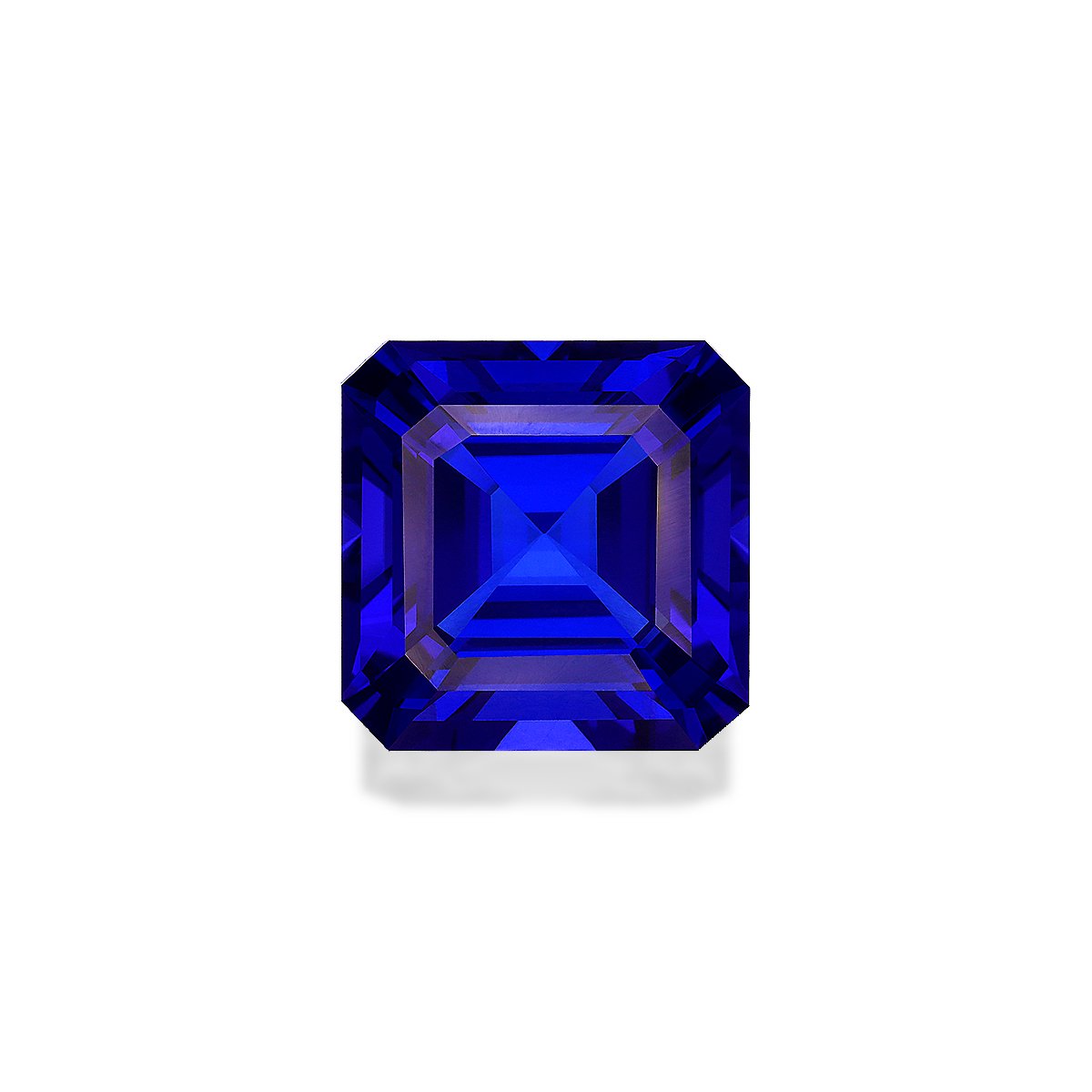violet blue tanzanite, 26.49ct square cut — main view