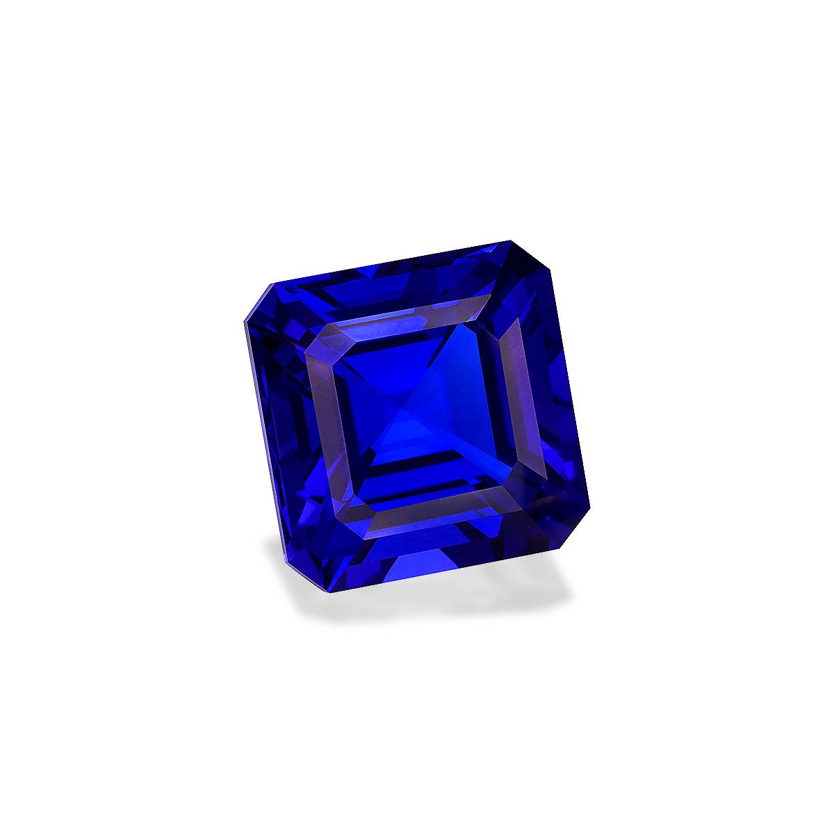 violet blue tanzanite, 26.49ct square cut — view 3