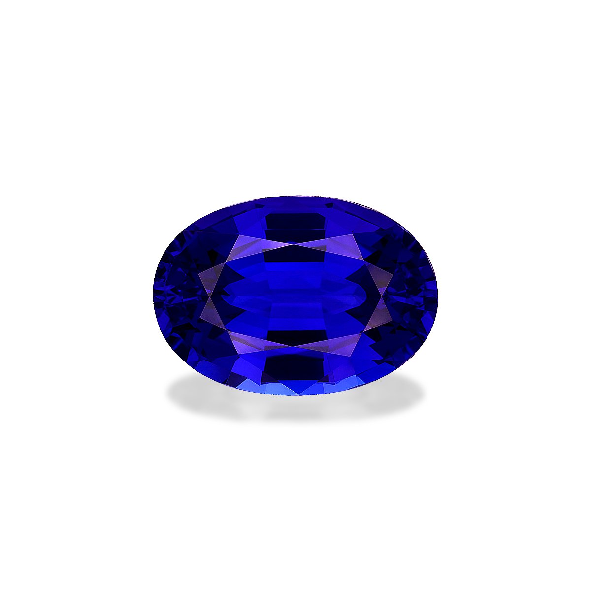 violet blue tanzanite, 48.05ct oval cut — main view