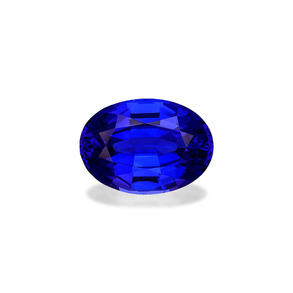 violet blue tanzanite, 38.77ct oval cut — main view