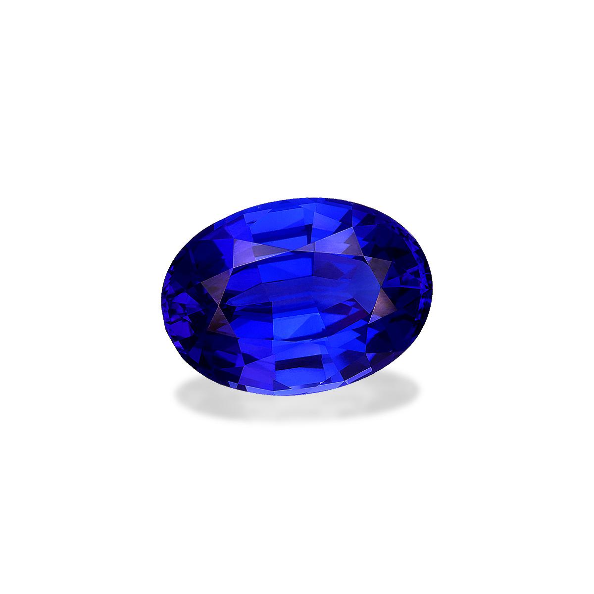 violet blue tanzanite, 38.77ct oval cut — view 3