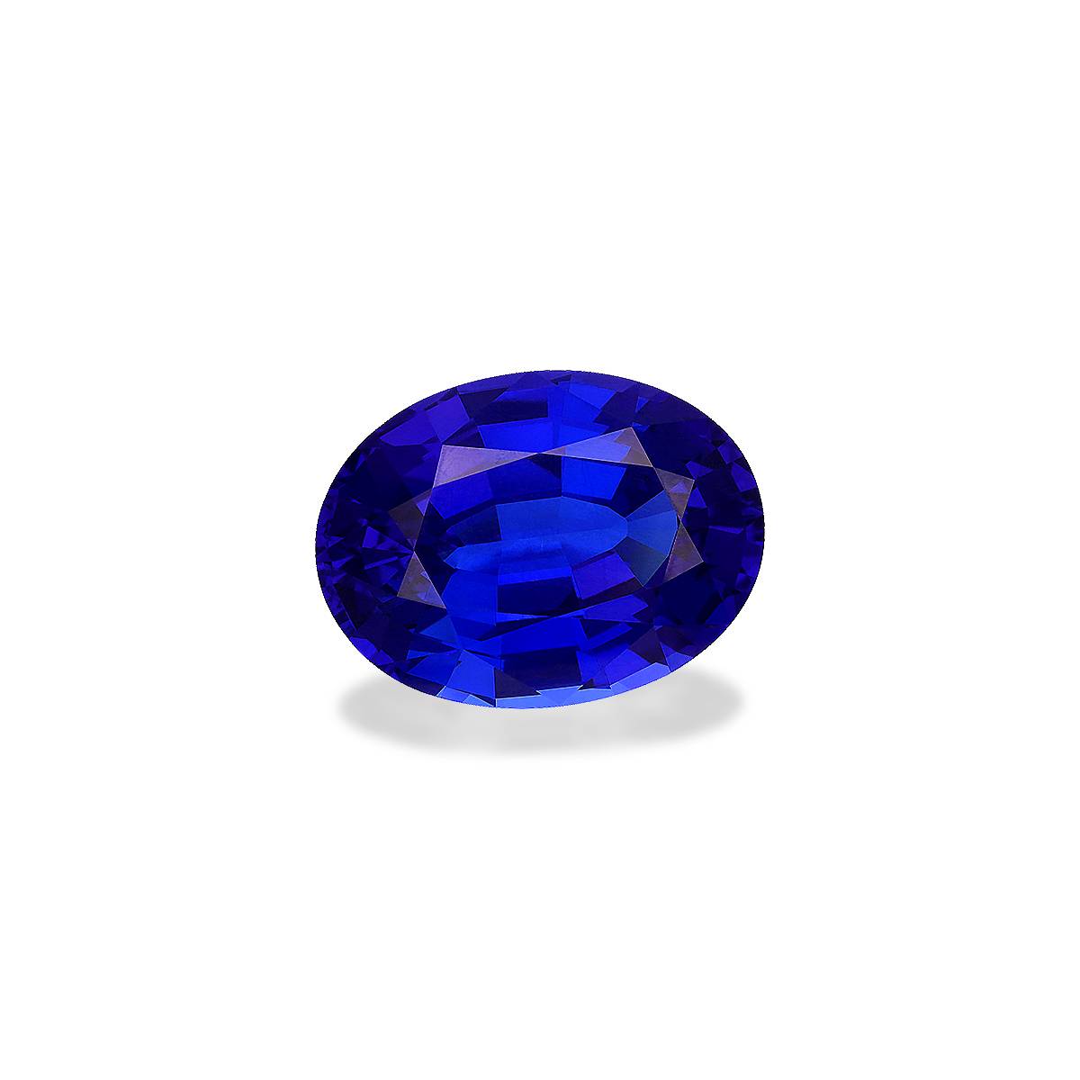 violet blue tanzanite, 31.02ct oval cut — view 3