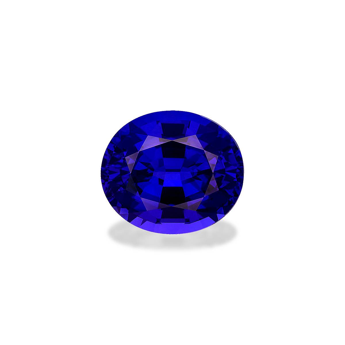 violet blue tanzanite, 24.1ct oval cut — main view