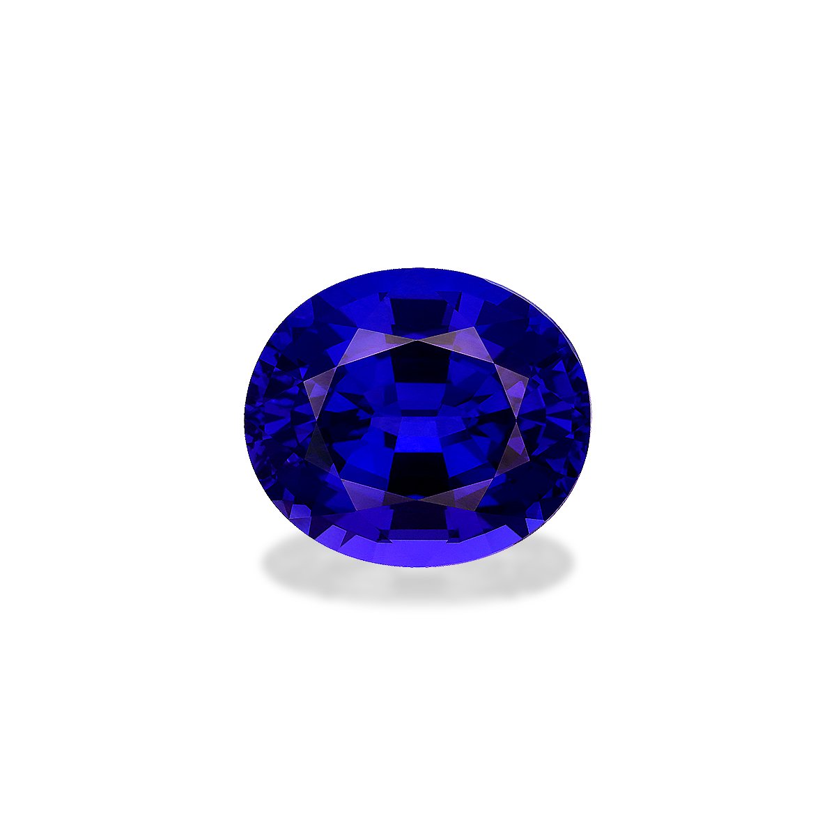 violet blue tanzanite, 24.1ct oval cut — main view