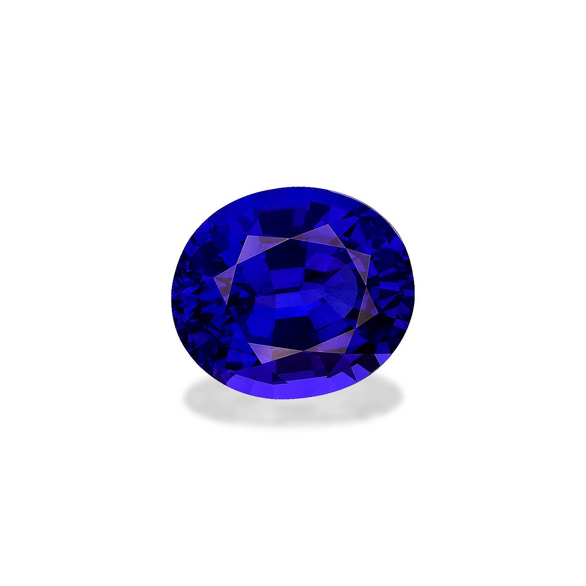 violet blue tanzanite, 24.1ct oval cut — view 3