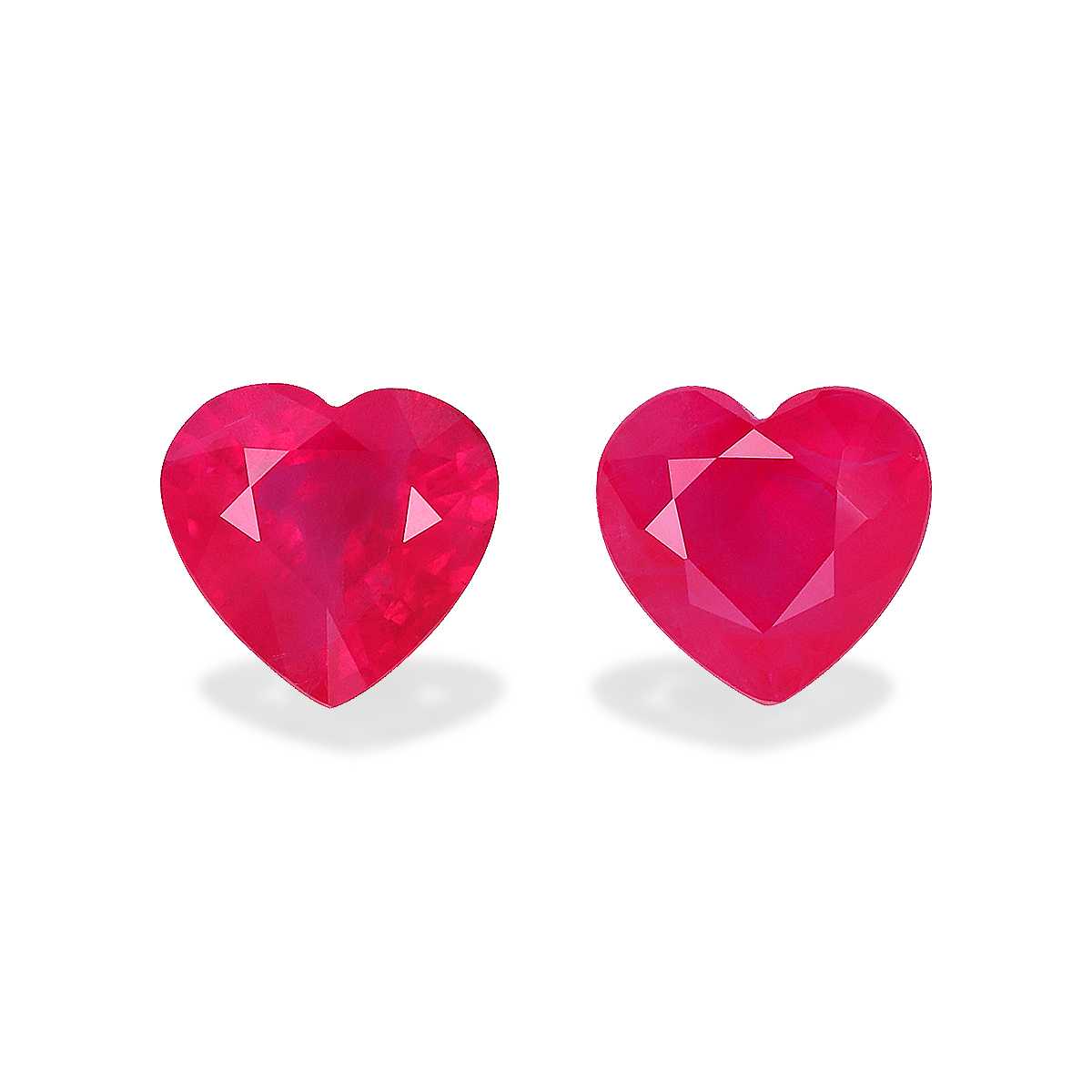 Pink Burma Ruby 1.90ct - 6mm Pair