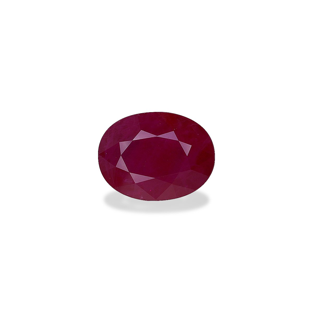 red burma ruby, 3.01ct oval cut — main view