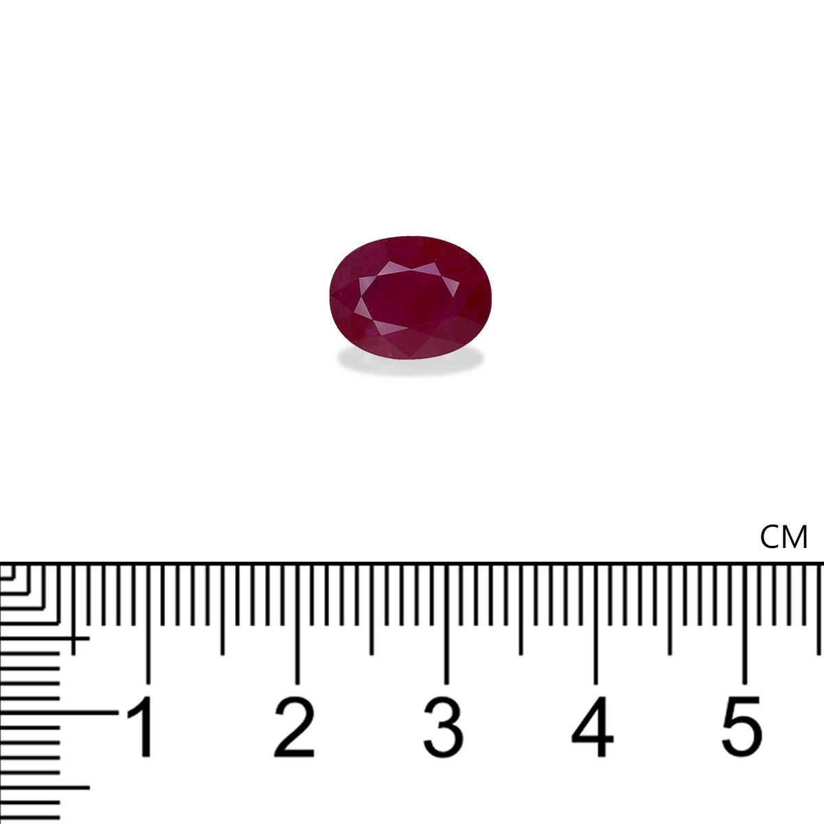 red burma ruby, 3.01ct oval cut — view 4