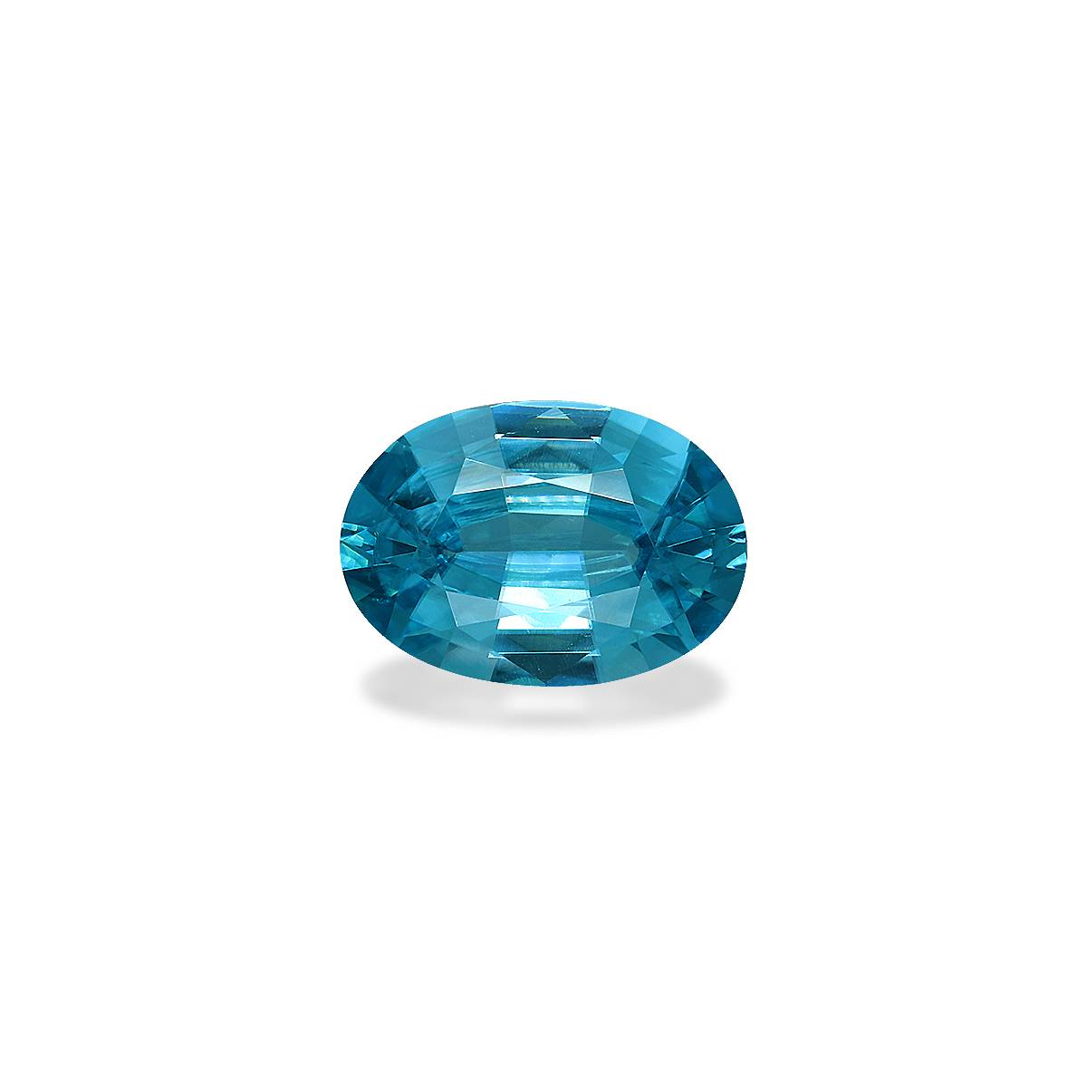 blue blue zircon, 5.79ct oval cut — main view