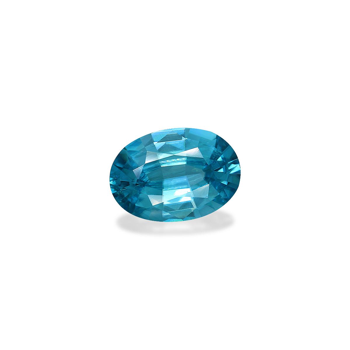 blue blue zircon, 5.79ct oval cut — view 3