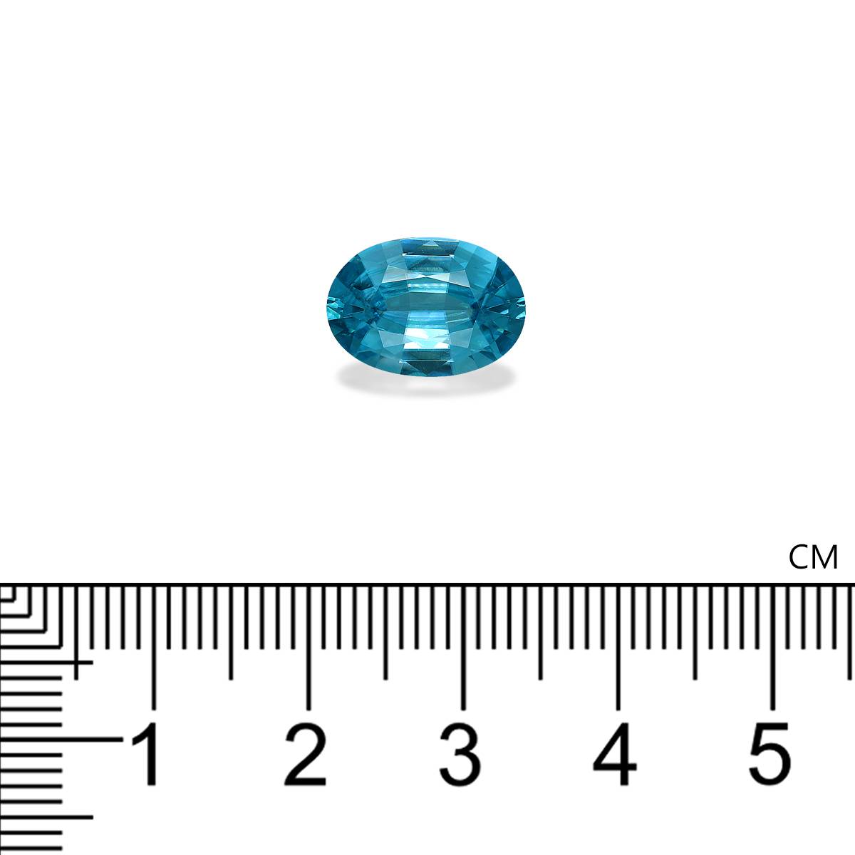 blue blue zircon, 5.79ct oval cut — view 4