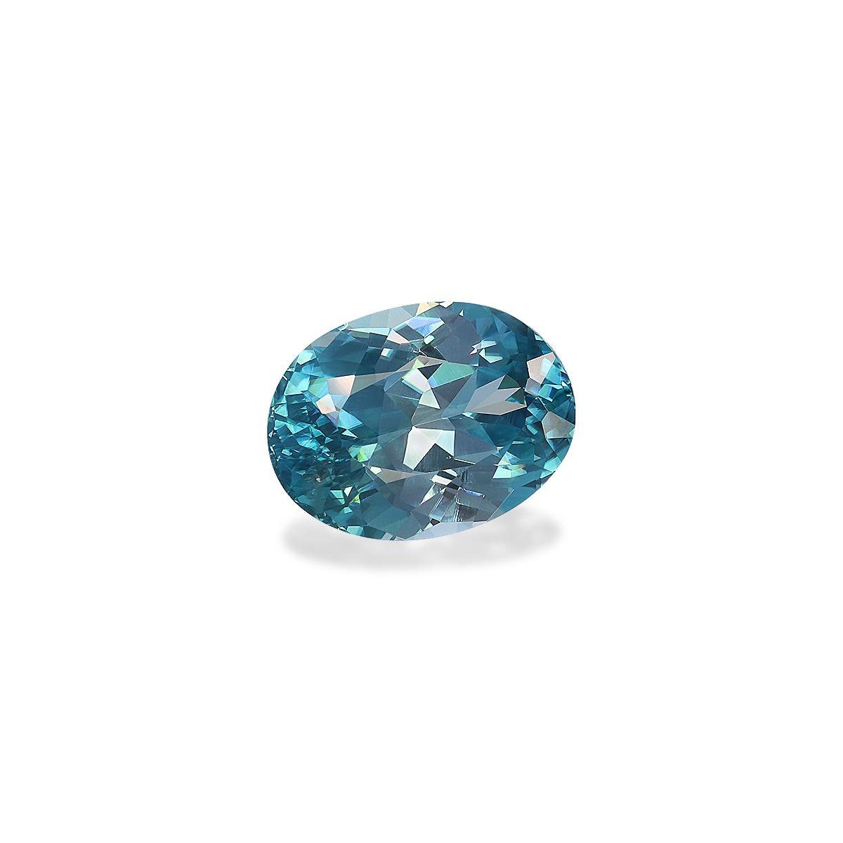 blue blue zircon, 6.12ct oval cut — view 3