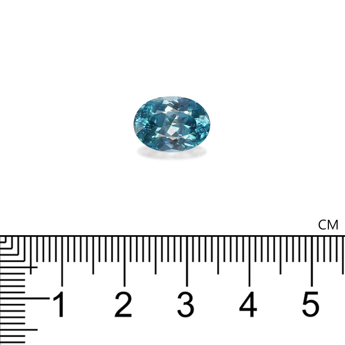 blue blue zircon, 6.12ct oval cut — view 4
