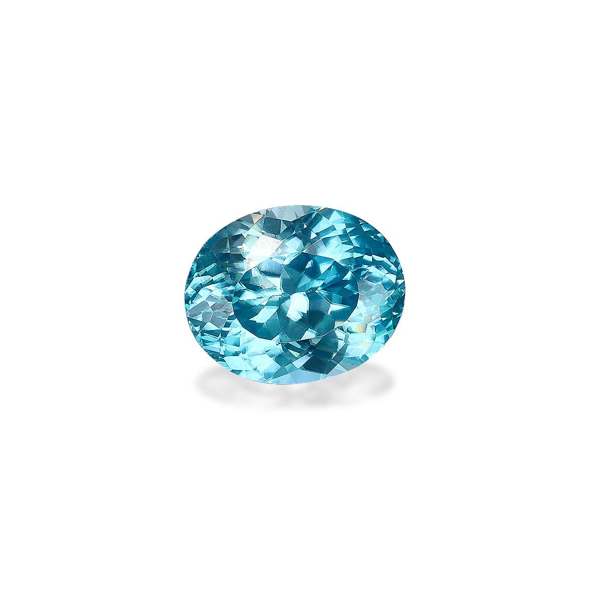 blue blue zircon, 4.67ct oval cut — view 3