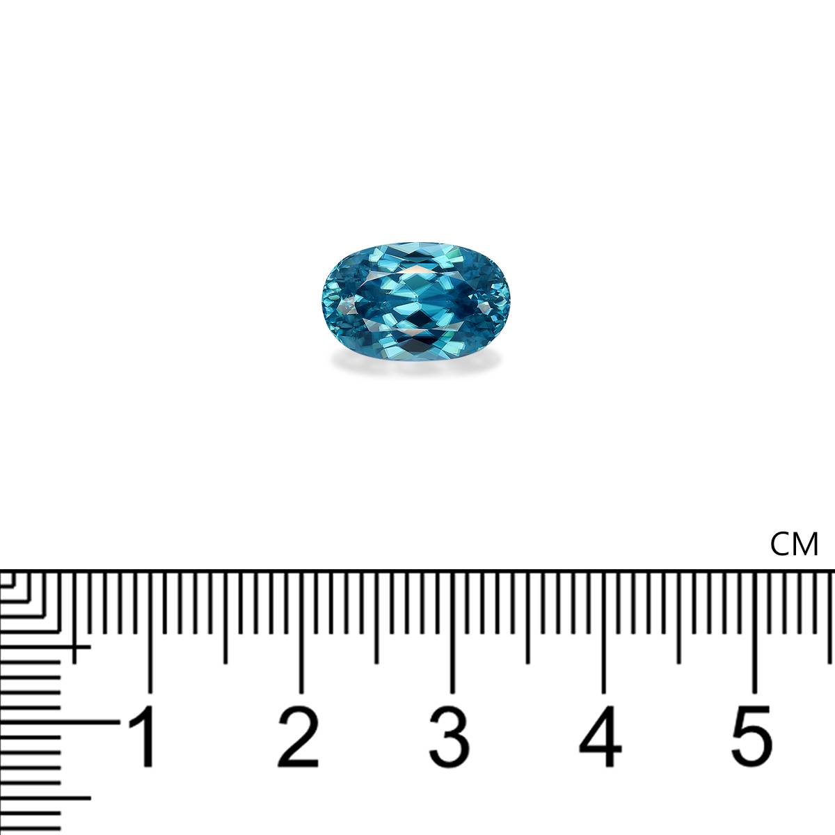 blue blue zircon, 7.26ct oval cut — view 4