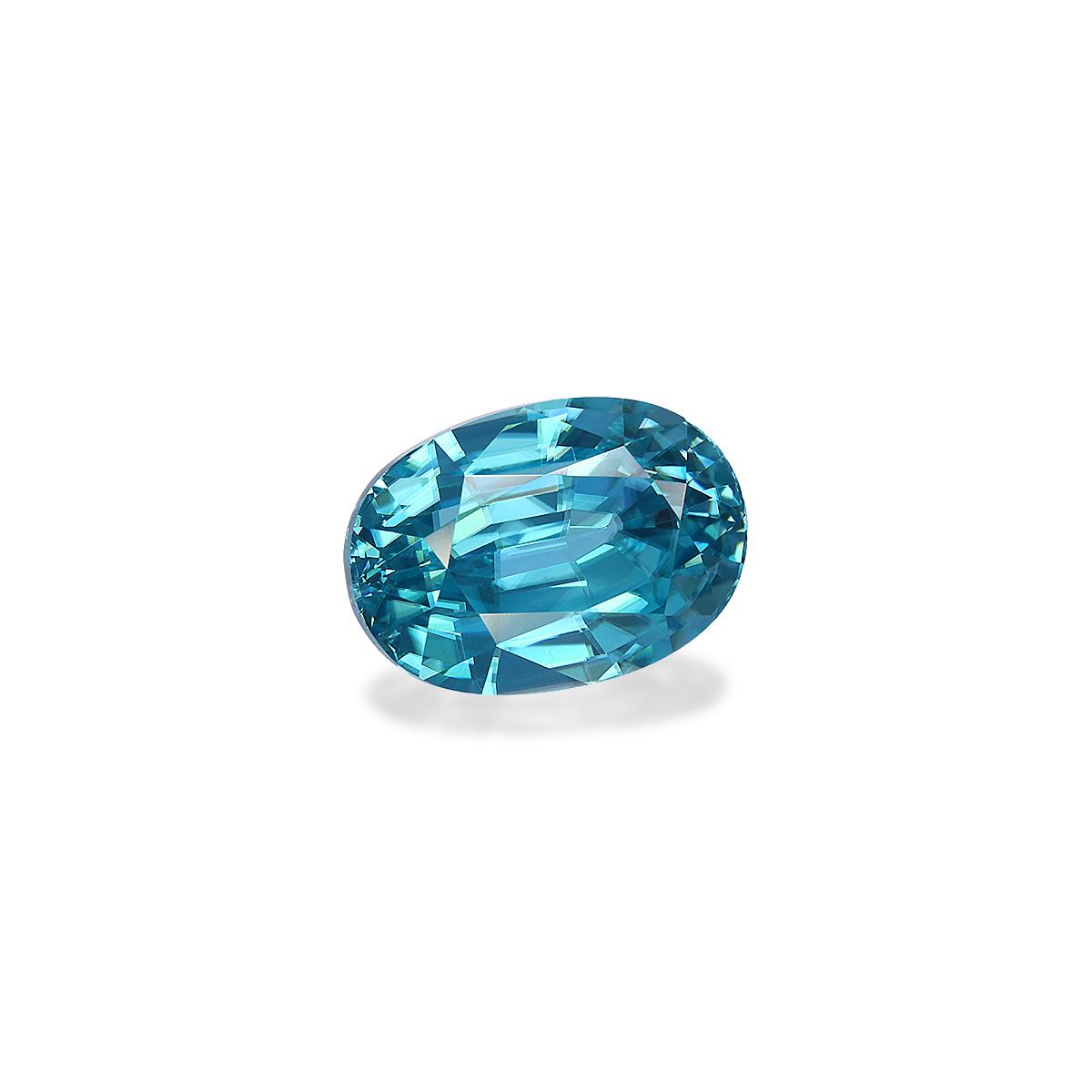 blue blue zircon, 5.89ct oval cut — view 3