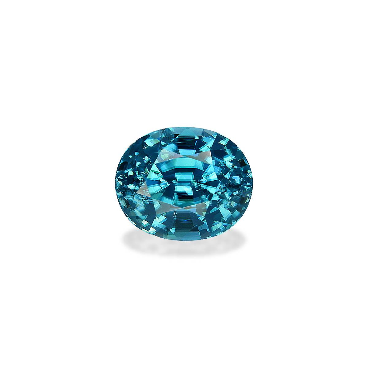 blue blue zircon, 6.29ct oval cut — main view
