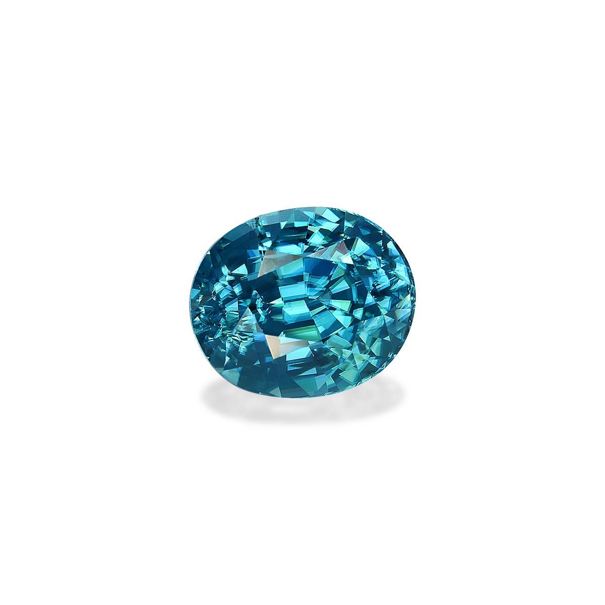blue blue zircon, 6.29ct oval cut — view 3